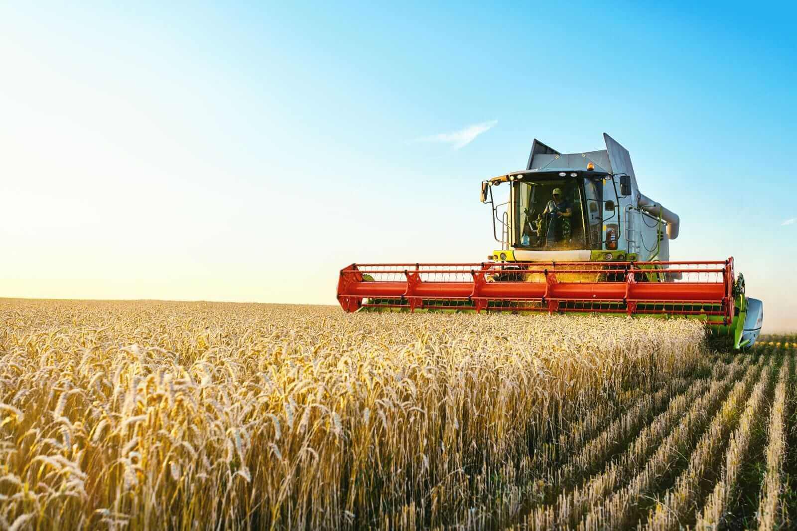 Harvestor at work by Aleksandr Rybalko via Shutterstock